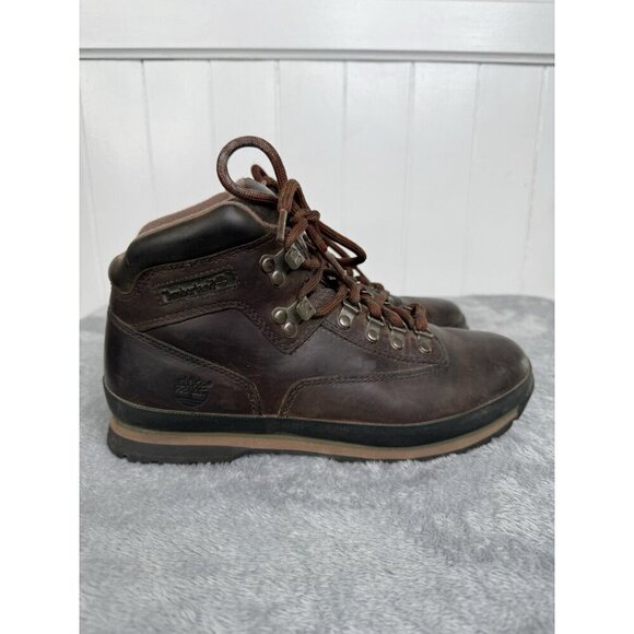 Timberland Euro Hiker Shoes Mens Size 9.5 Brown Leather Hiking Boots 95100 main image 4